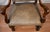 1900 Antique French Carved Walnut Throne Arm Chair / New Leather Upholstery For Sale - Image 4 of 15