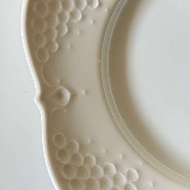 Series: Form Relief Decoration: White by Ludwig Zeptner Material: Porcelain Dimensions approx. D= 19 cm This piece has an...