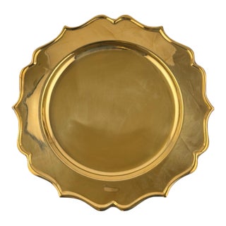 Contemporary Brass Charger Plates For Sale