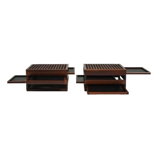 Tetra Tables by Bernard Vuarnesson for Bellato, Italy, 1980s, Set of 2 For Sale
