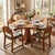Vintage 1970s Italian Hank Loewenstein "Padova" Beechwood & Rush Stacking Dining Chairs - Set of 4 For Sale - Image 9 of 14