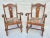 Wonderful Antique set 8 chairs with 2 armchairs and 6 side chairs. Made about the 1920s or 1930s in the Brutalist style...
