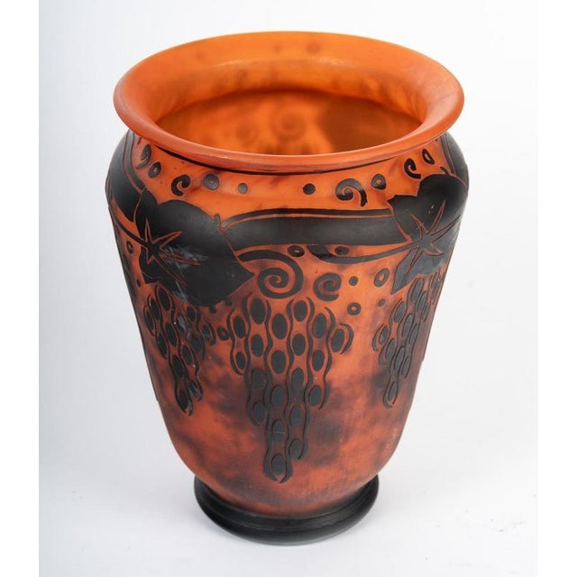 Art Nouveau Glass Paste Vase by Daum Frères, 1920 For Sale - Image 4 of 7
