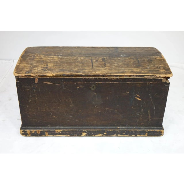 19th Century Antique Century Wooden Chest For Sale - Image 13 of 13