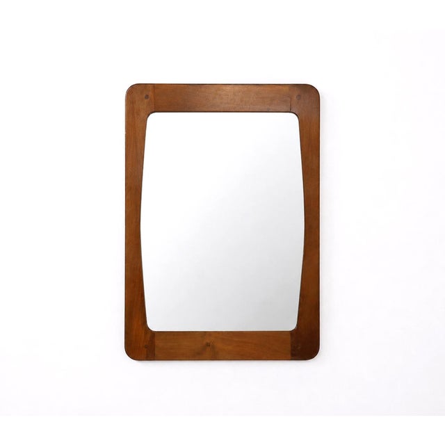 Vintage Wooden Mirror by Aksel Kjersgaard for Illums Bolighus, 1960s For Sale - Image 10 of 10