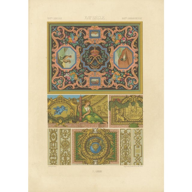 Decorative Ceiling and Panel Motifs, 1869, Paper For Sale - Image 10 of 10