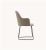 Anna Chair with Armrest and Metal Baseboard by Domkapa For Sale - Image 4 of 6