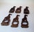 Vintage Hand-Carved Wood Giraffe Napkin Rings, Set of 6 For Sale - Image 4 of 6