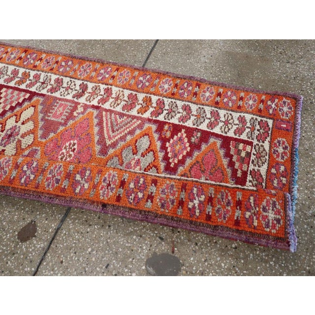 Textile Galerie Shabab Collection Tribal Mid-20th Century Turkish Anatolian Runnerr For Sale - Image 7 of 8