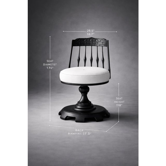 A dramatic set of six authentic Chromodern sculptural dining chairs, professionally finished in matte black with crisp...