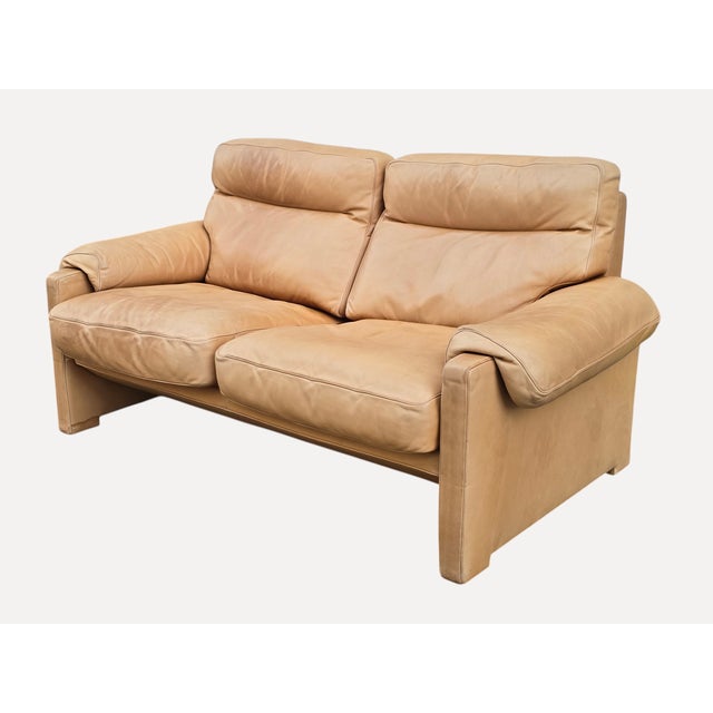 Vintage Two-Seater Sofa in Leather from de Sede, 1980s For Sale - Image 3 of 11