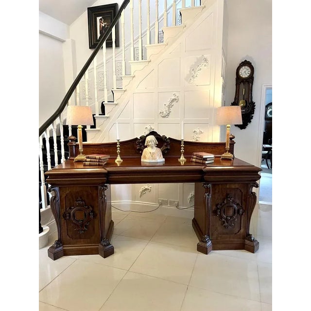Large William IV Carved Mahogany Sideboard, 1835 For Sale - Image 3 of 7