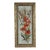 Antique 19th Century Floral Oil Painting on Glass Pane in Victorian Faux Bois Gilt Frame For Sale