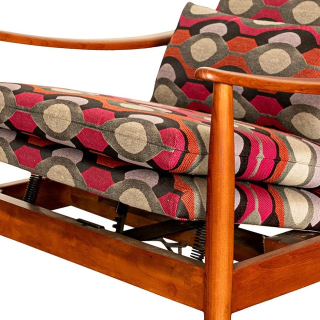 Mid-Century Modern Mid Century Modern Teak Arm Chair Rocker Recliner Arnt Lande Stokke Mobler 1960 For Sale - Image 3 of 12