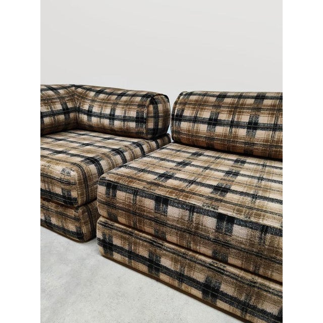 1970s Vintage Convertible Modular Sofa For Sale - Image 5 of 9