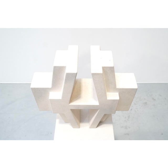 Renaat Ramon, Geometric Sculpture, Belgium, 2017, French Limestone For Sale - Image 6 of 12
