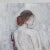 2010s Sandrik Scarella 2010 French Figural Nude Mixed Media on Paper in Gray Tones For Sale - Image 5 of 7