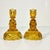 This pair of Antique Depression Era Pressed Glass Candleholders are gorgeous. They feature a large round base with cut...