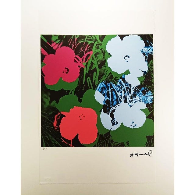 1980s Andy Warhol, Flowers, Limited Series Lithograph For Sale - Image 11 of 11