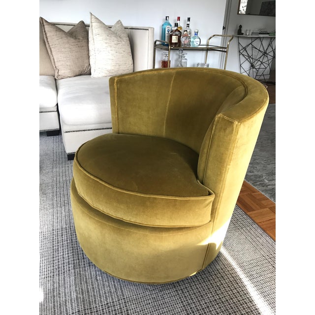 Room Board Otis Swivel Chair Chairish Furniwell recliner chair massage leather living room chair home theater seating heated overstuffed single sofa 360° swivel and rocking (brown). room board otis swivel chair