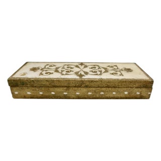 Vintage Florentine Giltwood Box For Sale