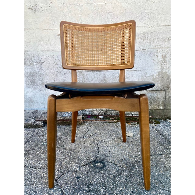 Stakmore Company Set of 4 Vintage Folding Stakmore Chairs For Sale - Image 4 of 12