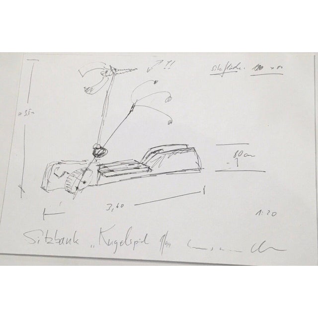 Mendler Hans, Leonberg Bench Design Ball Game 9/99, 1999, Ink For Sale - Image 13 of 13