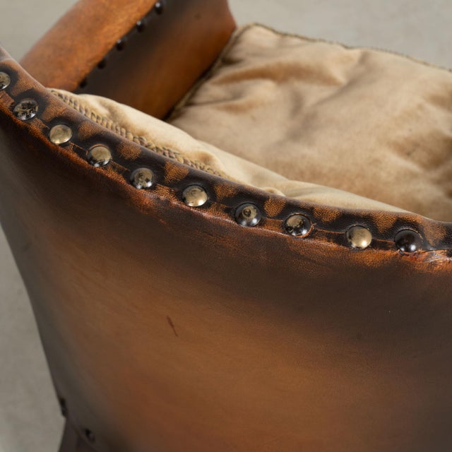 Pair of 20th Century Danish Vintage Leather Club Chairs For Sale - Image 14 of 17