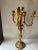 Early 20th Century French Gilt Brass Louis XV Style 5 Light Candelabra For Sale - Image 9 of 12