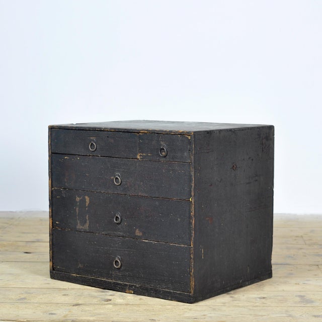 Small Antique Japanese Chest of Drawers, 1900 For Sale - Image 11 of 11