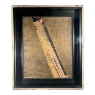 Original 1980s Michelle Knoblauch Abstract Mixed Media Acrylic Painting #78 For Sale