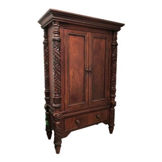 Polo Ralph Lauren for Henredon Safari Mahogany Armoire For Sale