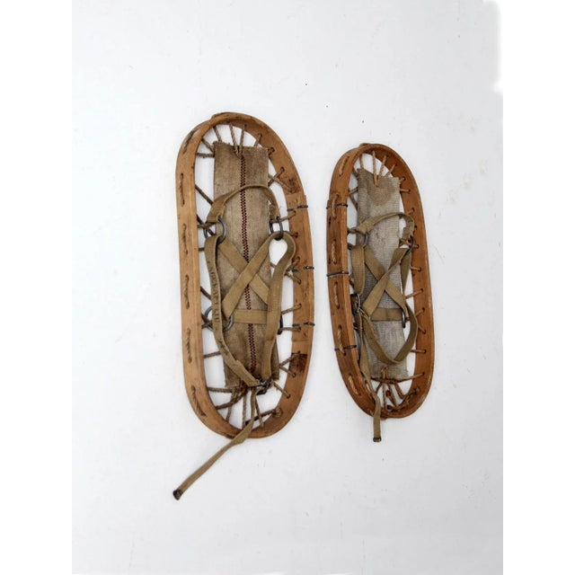 1940s Snowshoes Pair For Sale - Image 6 of 13
