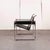 Pair of Late 20th Century Black Leather Wasilly Style Chairs, Not Labeled For Sale - Image 11 of 16