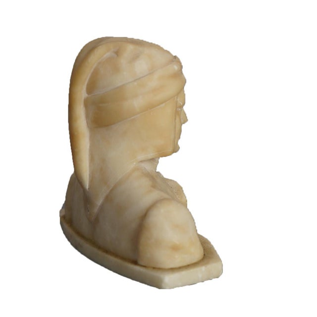 Early 20th Century Antique Italian Neoclassical Carved Alabaster Bust Circa 1900 For Sale - Image 4 of 9