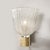 Metal Mid-Century Hand-Blown Murano Fluted Pulegoso Glass Sconce by Barovier & Toso For Sale - Image 7 of 13