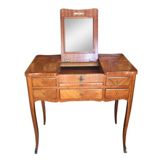 French Satin Wood Vanity Marie Antoinette Style For Sale