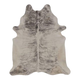 Rug & Kilim’s Large Cowhide Rug in Light Gray and Cream Tones For Sale