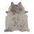 Rug & Kilim’s Large Cowhide Rug in Light Gray and Cream Tones For Sale