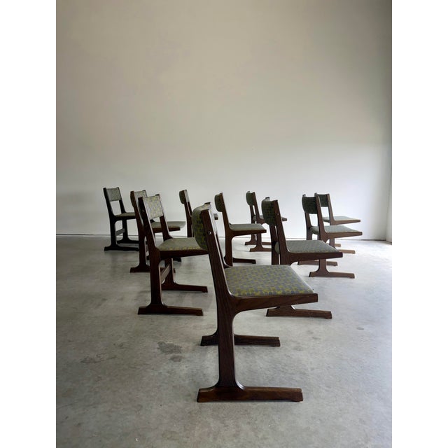 Farstrup Mid Century Danish Modern Farstrup Cantilevered Dining Chairs, Set of 10 For Sale - Image 4 of 9