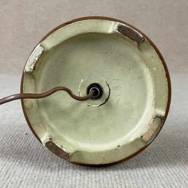 Brown Vintage Table Lamp, Sweden, 1940s For Sale - Image 8 of 9