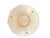 Vintage Three Chain Bowl Light Amber Glass Bedroom or Hallway Ceiling Light Restored Brushed Brass and New Wiring For Sale - Image 4 of 7