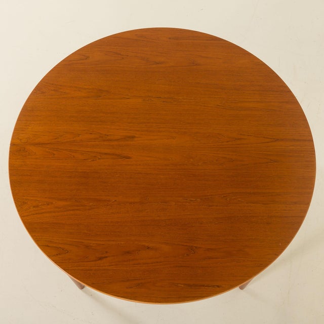 Danish Teak Extendable Table with Leaves, 1960s For Sale - Image 9 of 15