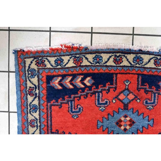 Persian 1970s Handmade Vintage Persian Hamadan Rug 3.5' X 4.8' For Sale - Image 3 of 12