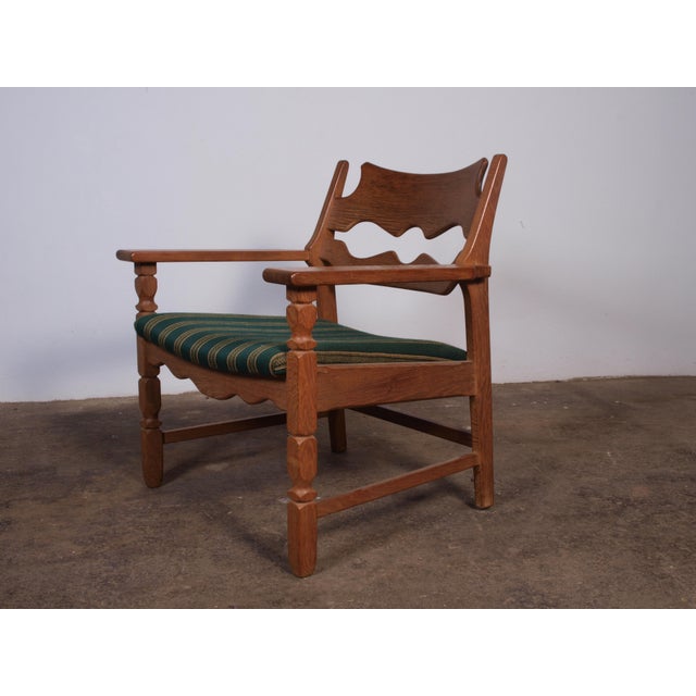Danish Brutalist Razorblade Armchair by Henning Kjærnulf, 1960s For Sale - Image 4 of 18