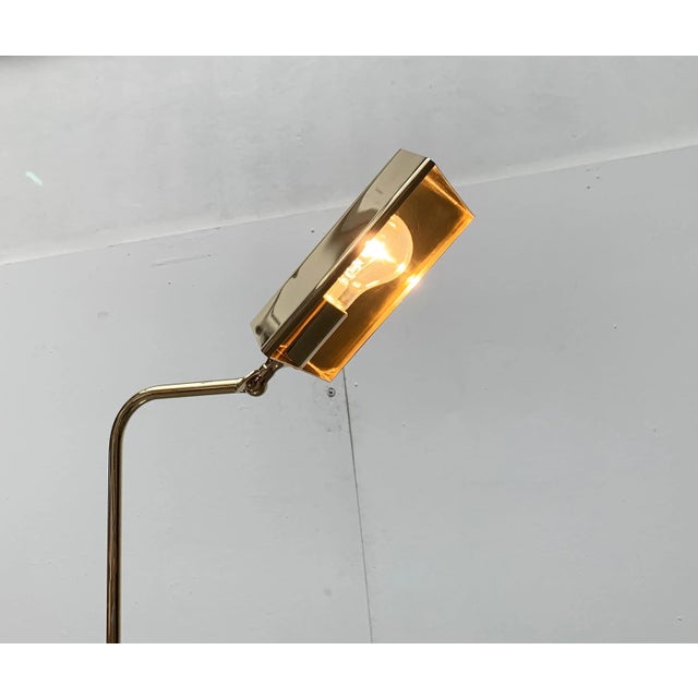Vintage German Hollywood Regency Style Brass Floor Lamp by Florian Schulz For Sale - Image 9 of 18