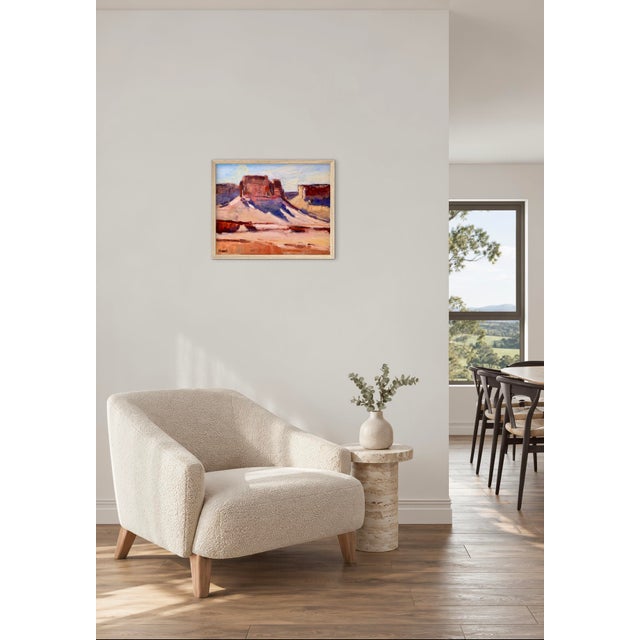 Southwestern Adobe Shadows - Desertscape Oil Painting Landscape For Sale In Reno/Lake Tahoe - Image 6 of 12