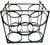 Calvin Klein Vintage Mid-Century Modern Geometric Iron Wall-Mount 5 Bottle Wine Rack For Sale - Image 4 of 9