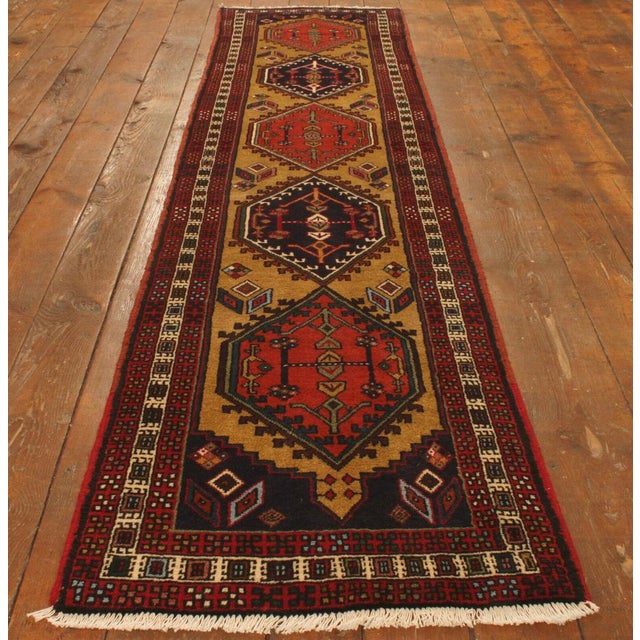 Red Middle Eastern Hand-Knotted Rug For Sale - Image 8 of 9