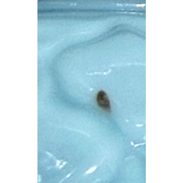 Glass Attributed to Consolidated Glass Eapg Light Blue Opaline Cone/Pineapple Sugar Shaker C1890 Usa For Sale - Image 7 of 12